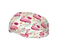 Fashion Sports Sweatband Whjshop Flamingo Prints Headbands Absorb Sweat For Men And Women