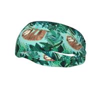 Fashion Sports Sweatband Whjshop Hug Tree Sloth Prints Headbands Absorb Sweat For Men And Women