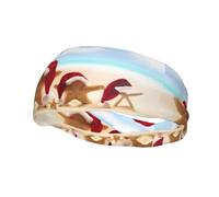 Fashion Sports Sweatband Whjshop Merry Christmas Beach Prints Headbands Absorb Sweat For Men And Women