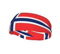 Fashion sports sweatband WHJSHOP Norwegian flag Printed Headbands Absorb sweat for men and women