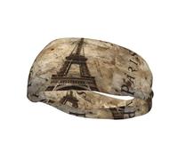 Fashion Sports Sweatband Whjshop Paris Eiffel Tower Prints Headbands Absorb Sweat For Men And Women