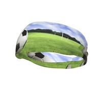 Fashion Sports Sweatband Whjshop Soccer Ball Background Prints Headbands Absorb Sweat For Men And Women