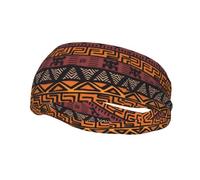Fashion sports sweatband YUGTAEE African Mud Cloth Tribal Picture Headbands Absorb sweat for men and women