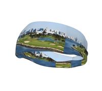 Fashion sports sweatband YUGTAEE Golf Yacht Club Picture Headbands Absorb sweat for men and women