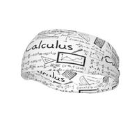 Fashion sports sweatband YUGTAEE Math Geometry Geek Calculus Picture Headbands Absorb sweat for men and women