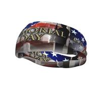 Fashion sports sweatband YUGTAEE US Military Soldiers Patriotic Memorial Day Picture Headbands Absorb sweat for men and women