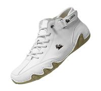 Fashion Spring and Summer Men Sports Shoes Flat Bottom Lightweight Mesh Breathable Comfortable Solid Color Simple Features: (White, 6)