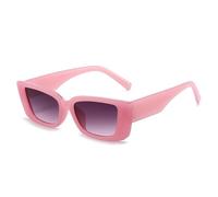 Fashion Square Small Frame Men And Women Sunglasses Outdoor Polarized Driving Holiday Party Shopping Photo Sun Glasses(Pink)