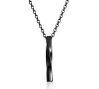 Fashion Stainless Steel Geometry Endless Mobius Pendant Necklace Women Men Minimalism Jewelry