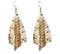 Fashion Star Jewelry Charm Sequin Earrings Geometric Round Shiny Dangle Earring Women Sales Gifts