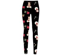 Fashion Star Kids Girls Christmas Leggings Ginger Bread Tree Stretchy Full Length Jeggings