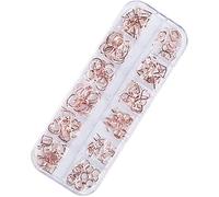 Fashion Star Shaped Frame DIY 3D Nail Art Decorations Nail Studs GemMetal Rivets - 1 Box 12 Compartments - Style 02, as describedDurability