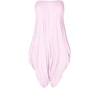 Fashion Star Womens Bandaeu Baggy Romper Knee Long Jumpsuit Baby Pink Plus Size (UK 24/26)