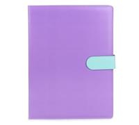 Fashion Stationery B5 PU Hardcover Ruled Notebook, 160 Pages, Multi