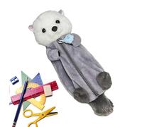 Fashion Stationery Pencil Case - Plush Pencil Case | Rabbit Rainbow Zip-up Pen Bag, Storage Organizer Large Capacity Colored Writing Utensil Cases School Supply Cute Coin Purse for Kids