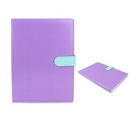 Fashion Stationery Ruled Notebook Journal Executive PU Hardcover Notebooks Thick Paper - B5 College Lined Journals 7" x 10" and (160 Quality Pages) Home Business Office Stationery Supplies (Multi)