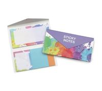 Fashion Stationery Sticky Notes Large and Small Sticky Note Sets 160 Removeable Adhesive Memo Sheets Self Stick Pads for The Office and School Supplies (Multi)