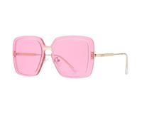 Fashion Street Shot Style Sunglasses Outdoor Sun Protection Big Frame Unisex Eyewear for Trendy Look,pink
