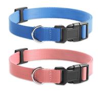 Fashion Stylish 3/4" Nylon Collar Replacement Leash with Quick Release, Soft Comfortable E-Collar Replacement Strap for Small Medium Large Dogs (Pink & AZ)