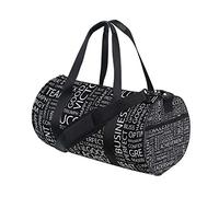 Fashion Success Seamless Word Black Gym Duffel Bag Canvas Travel Weekender Luggage Handbag for Men Women Sports and Overnight