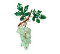 Fashion Summer Grape Brooches For Women Unisex Fruit Plant Pins Casual Party Accessories Luxury Gifts EN84620