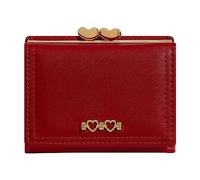 Fashion Summer Women Purse Triple Closure Practical Design Solid Color Simple Style Lightweight Durable Mobile Phone Cases Wallets, red, standard size