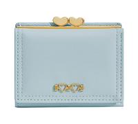Fashion Summer Women Purse Triple Closure Practical Design Solid Color Simple Style Lightweight Durable Mobile Phone Cases Wallets, blue, standard size