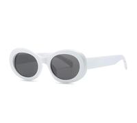 Fashion Sunglasses Women 2023 New Luxury Punk Sun Glasses Men Goggle Trends Eyeglasses UV400 Eyewear Oculos(Color:White)