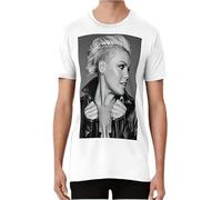 Fashion t-Shirt，Beauty Trauma Revenge Beautiful Trauma Artist Music Album Song P Nk Singer Men Unisex Cotton Tees White XL
