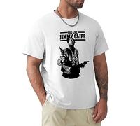 Fashion T-Shirt Jimmy Cliff Bad Like Image Harder They Come 100% Cotton XL White