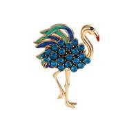 Fashion Temperament Crystal Flamingo Brooch, Animal Brooch For Women Clothing Coat Accessries Gifts