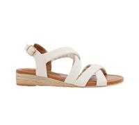 Fashion Thirsty Women Cross Strap Wedge Heel Sandals Strappy Formal Office Travel Summer Holiday Espadrilles Sandal Wide Fit Ladies Casual Comfy Shoes