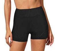 Fashion Thirsty Womens Biker Shorts Phone Pocket High Wasted Leggings Gym Shorts Activewear New Black