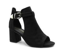 Fashion Thirsty Womens Block Mid High Heels Chunky Sandals Open Toe Comfort Cushioned Work Office Party Occasion Cut Out Heeled Wide Fit Strappy Shoes