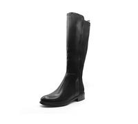 Fashion Thirsty Womens Over The Knee Thigh High Stretch Pull On Low Flat Heel Boots Ladies Stretchy Gusset Riding Winter Outdoors Comfort Extra Wide Calf Boot Shoes