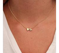 Fashion Tiny Heart Dainty Initial Necklace Gold Silver Color Letter Name Choker Necklace For Women Pendant Jewelry