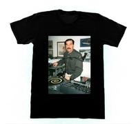 Fashion Tops Male Tshirt Men Dj Saddam Hussein Tshirt Technics 1200 Iraq House EDM Hip Hop Best T-Shirt Tees Harajuku Black XL
