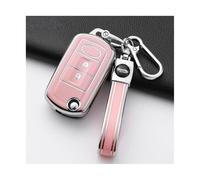 Fashion TPU Car Key Case Cover For Range For Rover For Sport LR3 For Discovery 3 Protected Keychain Fob 3Buttons(Pink,SET)