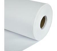 Fashion Track Iron on Fusible Interfacing - 90 cm - Nonwoven Fabric in Medium and Light Weight, for Tailoring, Crafts, Collars and Dress Making (White, 10 Metre - Medium Weight)