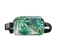 Fashion Tropical Vegetable Leaf Waist Bag for Men Women Large Capacity with Adjustable Shoulder Strap for Shopping Sports Work Multicolor 1 Size Waist Bag, multi-coloured, 1 size, Waist Bag