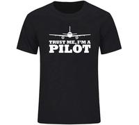 Fashion Trust ME IM A Pilot Mens Unisex T-Shirt Plane Flying Aeroplane Aviation Gift Cotton Tee Shirt