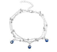 Fashion Turkish Eyes Beads Anklets For Women Evil Eye Pendant Anklet Foot Bracelet Summer Ocean Beach Bohemian Jewelry Gift