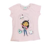 Fashion UK Gabby's Doll House T-Shirt. Girl's Cotton T-Shirt. Pink sweater. (4 years)