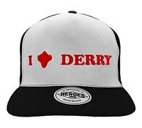 Fashion UK it-Snapback Cap-I Heart Derry Hat, White, One Size Men, White, One Size