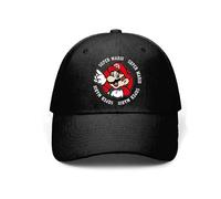 Fashion Uk Super Mario Baseball Cap Cap (DE/NL/SE/PL, Numeric, 52, Black)