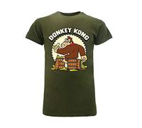 Fashion UK T-Shirt Donkey Kong Super Mario Bros Original Dark Green - Green - S