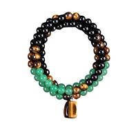 Fashion Unisex Spiritual Jewelry - Handcrafted Bead Chain, Modern Statement Accessory, Elegant Holiday Gift, Versatile Layering Piece, Aesthetic Charm String | Long Gemstone Necklace for Celebration