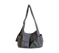Fashion Unisex Underarm Bag Adjustable Closure Practical Nylon Shoulder Commute Outdoor Activity Korean Styles Nylon Underarm