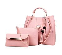 Fashion Upgrade 3pcs Set Crossbody Bag Handbags Wallet Bag Shoulder Bag Top Handle Satchel Handbag Organizer (RD2, One Size)