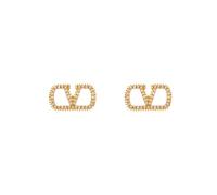Fashion V Shaped Hypoallergenic Cubic Zirconia Letter Earrings - Geometric Dainty Jewellery Gifts for Girls (Gold)